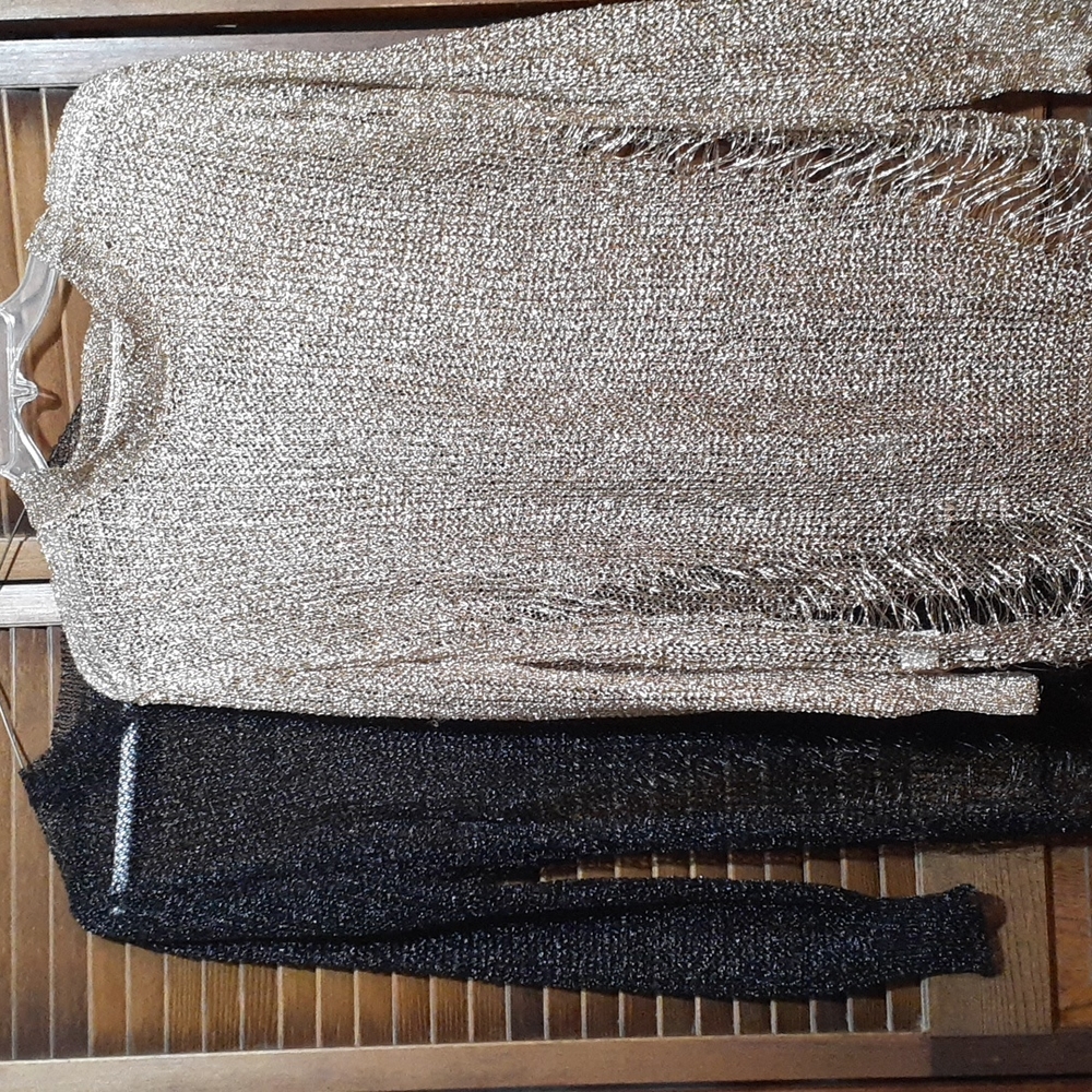 Two Women See-through sparkle dress